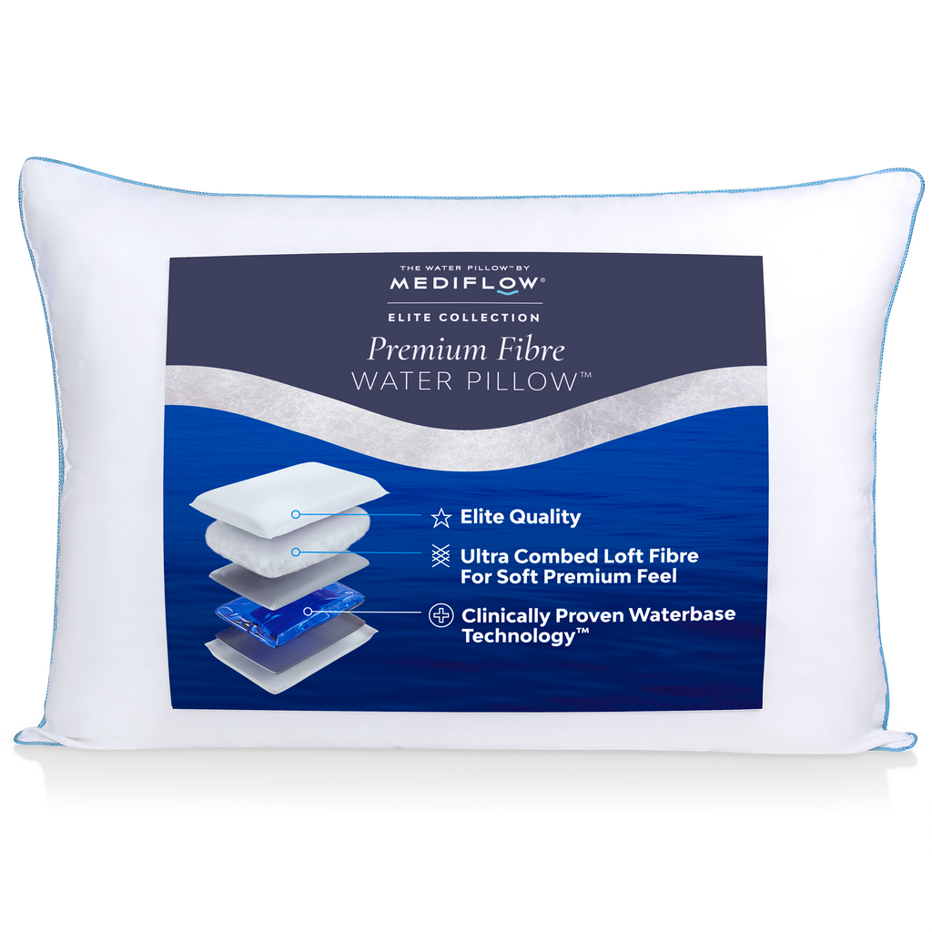 The Water Pillow by Mediflow Elite Premium Fiber Diamond Athletic