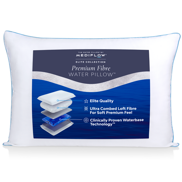 The Water Pillow by Mediflow - Elite Premium Fiber - Diamond Athletic
